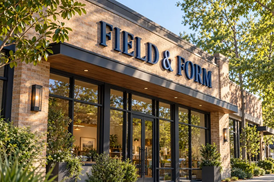 Chapel Hill Business Signs — dimensional storefront lettering on brick